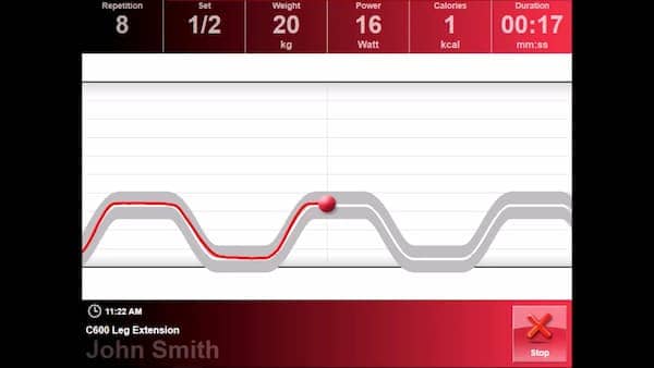 Biofeedback individual curve 1